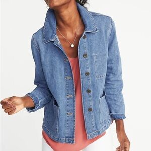 Old Navy Medium Wash Denim Chore